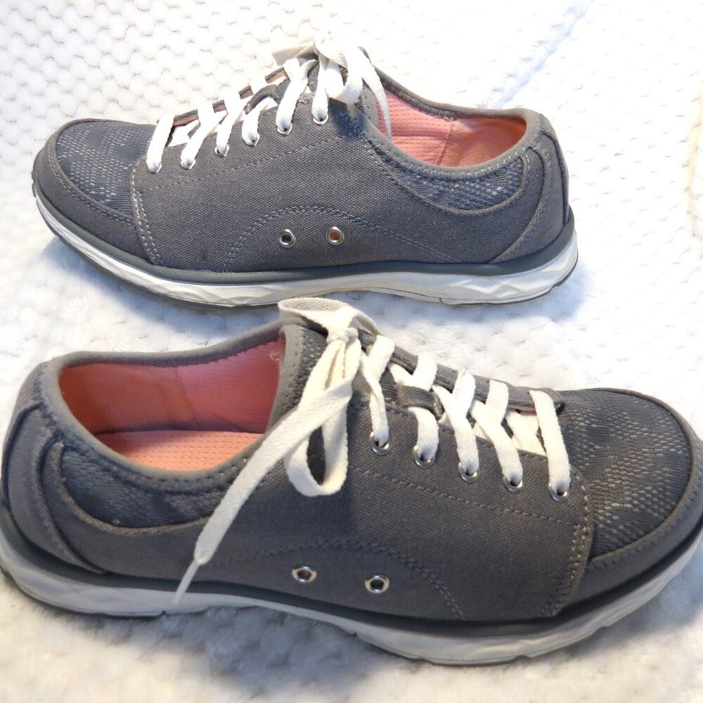 Dr. Scholl's Walking Shoes Women’s Size 7.5M – Anna Grey Lace inset Sneakers